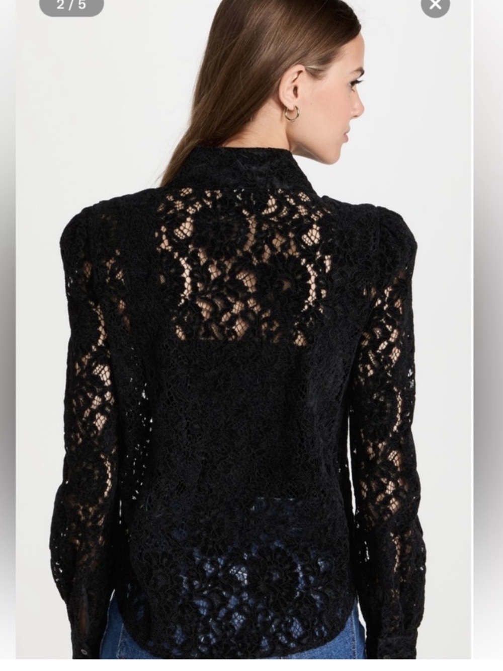 LAgence Jenica Lace Blouse Size medium - Picture 2 of 5